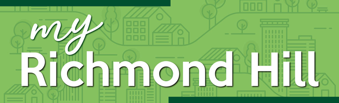 Graphic with words saying "My Richmond Hill News"