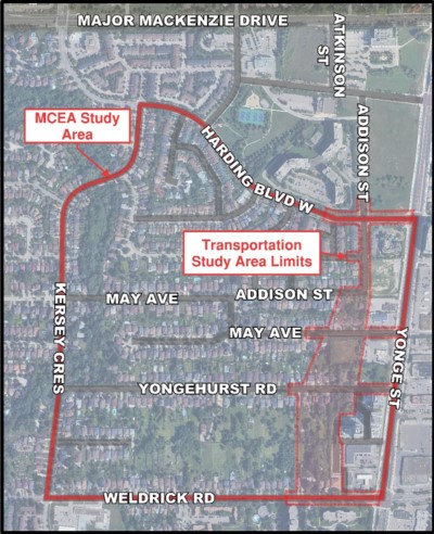 Addison Extension Study Area Map