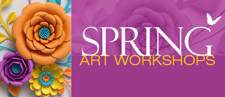 paper flowers - spring art workshops